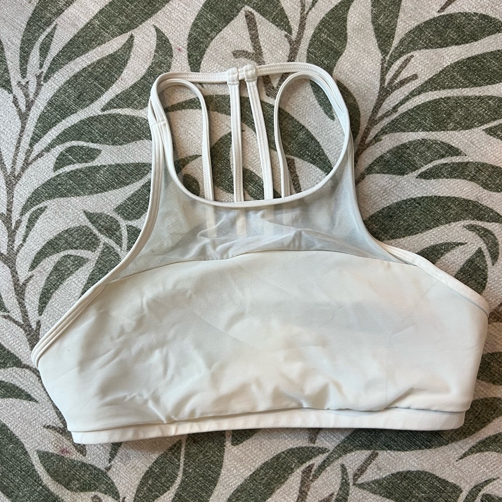 Never Worn White Mesh Lululemon Sports Bra